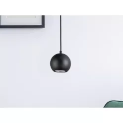   Tömör kőrisfa gömb függőlámpa GU10 foglalattal, Ø110 mm, max 10W - WRG021