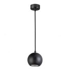 Tömör kőrisfa gömb függőlámpa GU10 foglalattal, Ø110 mm, max 10W - WRG021