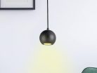 Tömör kőrisfa gömb függőlámpa GU10 foglalattal, Ø110 mm, max 10W - WRG021