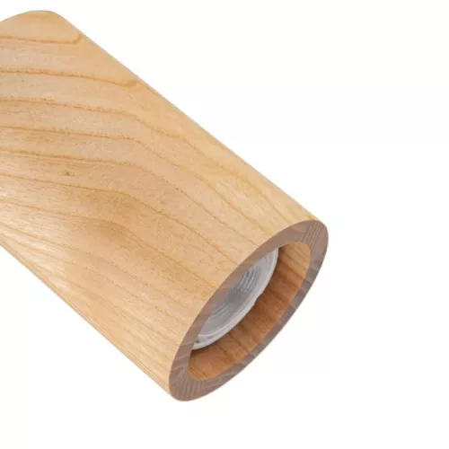 Tömör kőrisfa függőlámpa GU10 foglalattal, Ø80x130 mm, max 10W - WRG031