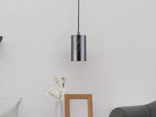 Tömör kőrisfa függőlámpa GU10 foglalattal, Ø80x130 mm, max 10W - WRG041