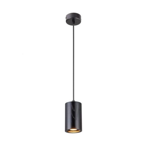 Tömör kőrisfa függőlámpa GU10 foglalattal, Ø80x130 mm, max 10W - WRG041