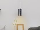 Tömör kőrisfa függőlámpa GU10 foglalattal, Ø80x130 mm, max 10W - WRG041