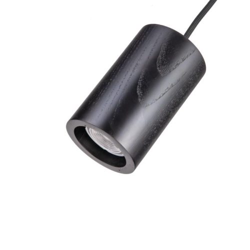 Tömör kőrisfa függőlámpa GU10 foglalattal, Ø80x130 mm, max 10W - WRG041