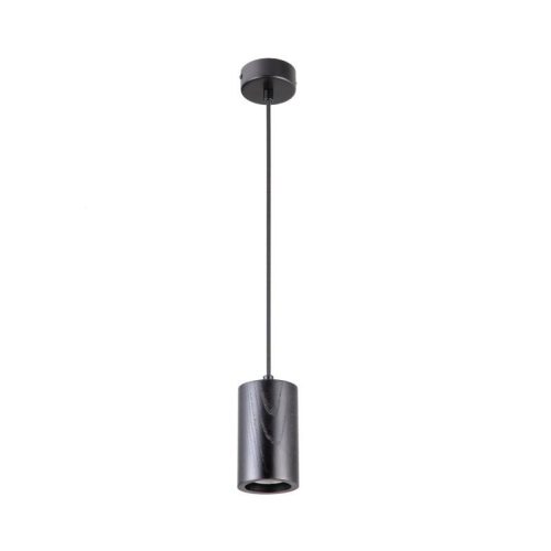 Tömör kőrisfa függőlámpa GU10 foglalattal, Ø80x130 mm, max 10W - WRG041