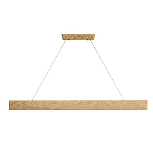 LED függő tömör fa lámpa 22W 1700lm 4000K IP20 1200x80x22mm - WRL0121