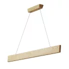 LED függő tömör fa lámpa 22W 1700lm 4000K IP20 1200x80x22mm - WRL0121