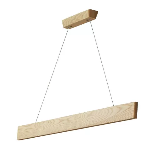 LED függő tömör fa lámpa 22W 1700lm 4000K IP20 1200x80x22mm - WRL0121