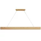 LED függő tömör fa lámpa 26W 2000lm 4000K IP20 1500x80x22mm - WRL0122