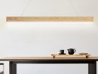 LED függő tömör fa lámpa 26W 2000lm 4000K IP20 1500x80x22mm - WRL0122