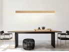 LED függő tömör fa lámpa 26W 2000lm 4000K IP20 1500x80x22mm - WRL0122