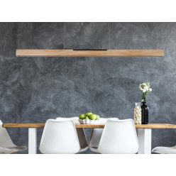  LED függesztett fa lámpa 22W 1700lm 4000K IP20 1200x45x45mm - WRL0221