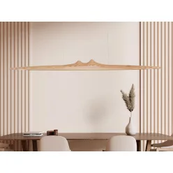   LED kőrisfa függőlámpa 22W, 1700 lm, 4000K, 1200x90x60 mm, IP20 - WRL0921