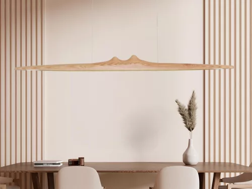 LED kőrisfa függőlámpa 22W, 1700 lm, 4000K, 1200x90x60 mm, IP20 - WRL0921