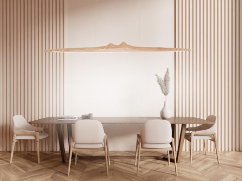 LED kőrisfa függőlámpa 22W, 1700 lm, 4000K, 1200x90x60 mm, IP20 - WRL0921