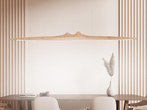 LED kőrisfa függőlámpa 22W, 1700 lm, 4000K, 1200x90x60 mm, IP20 - WRL0921