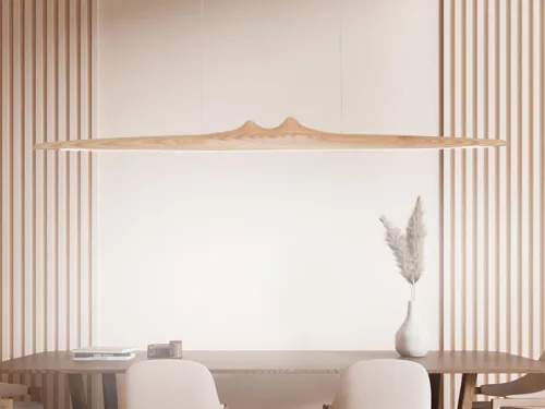 LED kőrisfa függőlámpa 22W, 1700 lm, 4000K, 1200x90x60 mm, IP20 - WRL0921