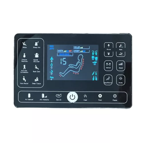 Luxus masszázsfotel szintetikus bőr 120W érintőképernyő - X10