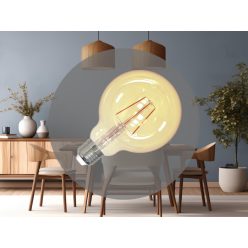   LED filament izzó 4W E27 G95 Vintage, 2000K, 300 lm - ZAF101
