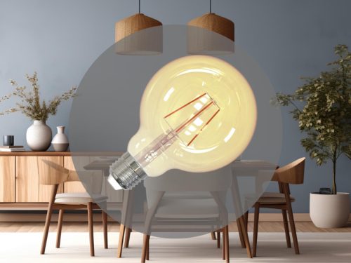 LED filament izzó 4W E27 G95 Vintage, 2000K, 300 lm - ZAF101
