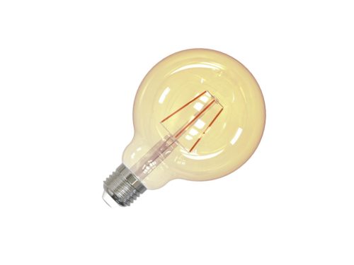 LED filament izzó 4W E27 G95 Vintage, 2000K, 300 lm - ZAF101