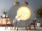 LED filament izzó 4W E27 G95 Vintage, 2000K, 300 lm - ZAF101