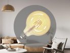 LED filament izzó 4W E27 G125 Vintage, 2000K, 300 lm - ZAF102