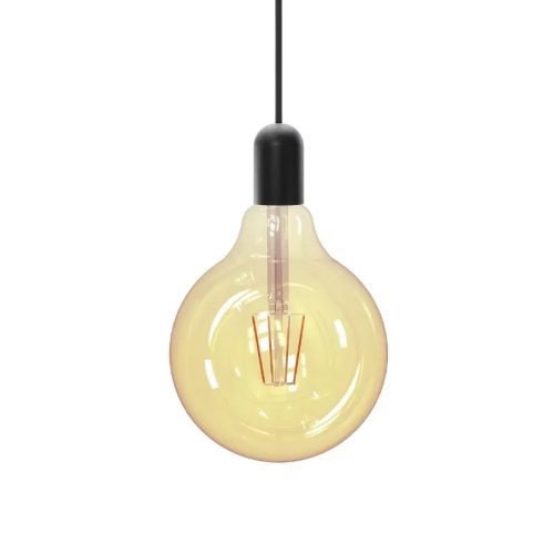 LED filament izzó 4W E27 G125 Vintage, 2000K, 300 lm - ZAF102