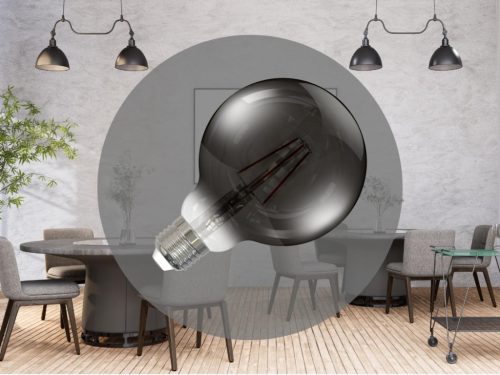 LED filament izzó 4W E27 G95 Smoke, 2000K, 250 lm - ZBF101