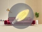 LED filament vintage izzó 4,5W E14 300lm 1800K meleg fehér Ø35x98 - ZFS103