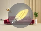 LED filament vintage izzó 4,5W E14 300lm 1800K meleg fehér Ø35x98 - ZFS103