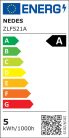 LED filament izzó 5W E27 4000K semleges fehér Ø60x105mm - ZLF521A