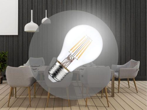 LED filament izzó 6W, E27, 4000K semleges fehér, 840 lm - ZLF521