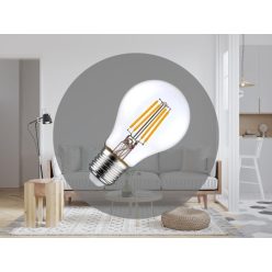   LED filament izzó 7,3W E27 4000K meleg fehér Ø60x105mm - ZLF522A