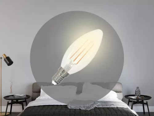 LED Filament izzó 6W E14 3000K meleg fehér 660lm - ZLF713D