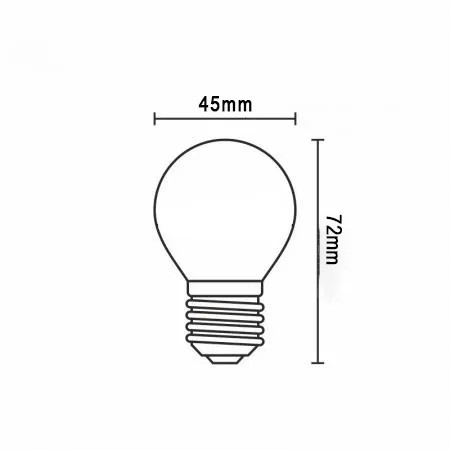 LED Filament izzó 2W E27 3000K meleg fehér 240lm - ZLF815