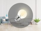 LED filament izzó 4W E27 3000K meleg fehér 560lm Ø45x72mm - ZLF817