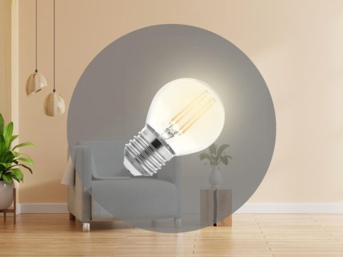 LED izzó 6W, 840 lm, E27 foglalat, 3000K meleg fehér, Ø45x72 mm - ZLF818