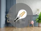 LED filament izzó 4W E14 4000K semleges fehér 560lm Ø45x78mm - ZLF822