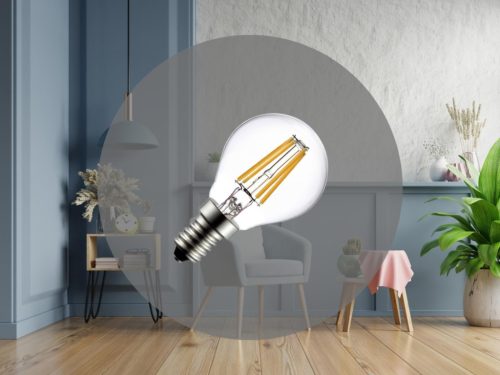 LED filament izzó 4W E14 4000K semleges fehér 560lm Ø45x78mm - ZLF822