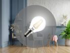 LED filament izzó 4W E14 4000K semleges fehér 560lm Ø45x78mm - ZLF822