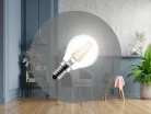 LED filament izzó 4W E14 4000K semleges fehér 560lm Ø45x78mm - ZLF822