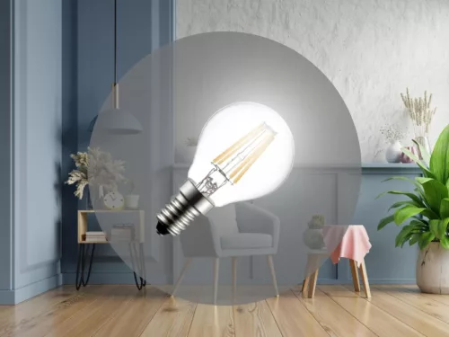 LED filament izzó 4W E14 4000K semleges fehér 560lm Ø45x78mm - ZLF822