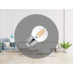   LED filament izzó 4W E14 4000K semleges fehér 560lm Ø45x72mm - ZLF827