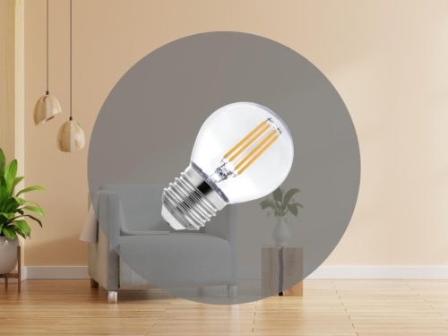 LED filament izzó 6W E27 4000K semleges fehér 840lm Ø45x72mm - ZLF828