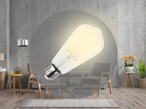 LED filament izzó 12W, 1680 lm, E27 foglalat, 3000K meleg fehér, Ø64x142 mm - ZLF915
