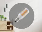 LED izzó 4,5W, E14 foglalat, 2800K meleg fehér, 610 lm - ZLS012