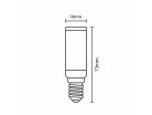 LED izzó 6,4W, E14 foglalat, 4000K semleges fehér, 870 lm - ZLS024