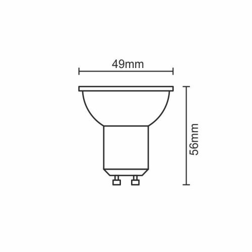 LED izzó 6W GU10 500lm 6500K hideg fehér ZLS106