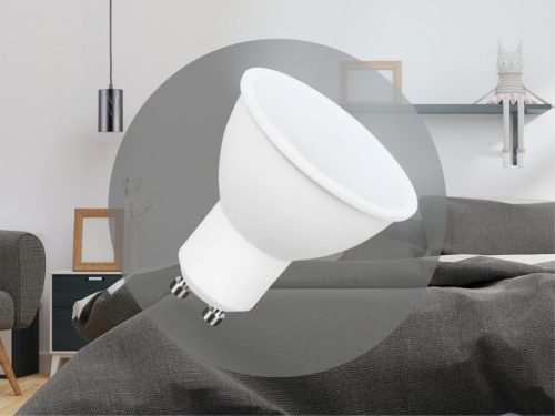 LED spot izzó 8W GU10 hideg fehér 6500K Ø49x56mm - ZLS108
